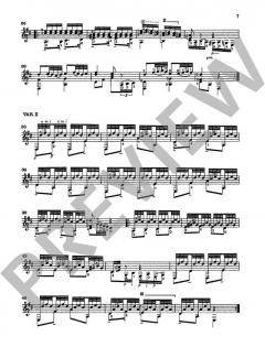 Variationen über 'Au clair de la lune' von Matteo Carcassi (Download) 