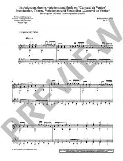 Introduktion, Thema, Variationen und Finale von Ferdinando Carulli (Download) 