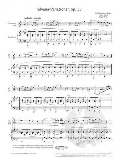 Variationen über ein Thema aus der Oper Silvana B-Dur op. 33 WeV P.7 von Carl Maria von Weber (Download) 