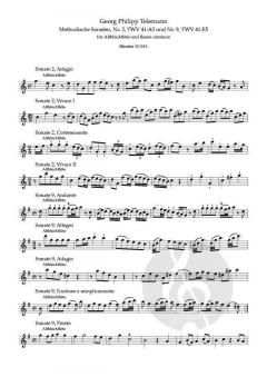 Methodische Sonaten 3 von Georg Philipp Telemann 