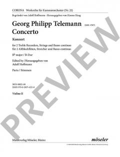 Konzert B-Dur TWV 52:B1 von Georg Philipp Telemann 