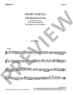 Old-Bachelor-Suite Z 607 von Henry Purcell 