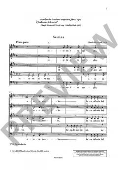 Sestina von Claudio Monteverdi 