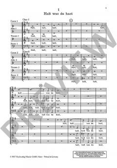 Vier Motetten von Georg Philipp Telemann 