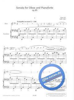 Sonata op. 85 (Oboe Bibliothek) von Hans Gal (Download) im Alle Noten Shop kaufen