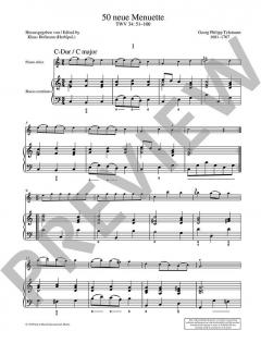50 neue Menuette TWV 34:51-100 von Georg Philipp Telemann (Download) 