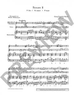 2 Sonaten: Nr. 2 F-Dur op. 2/4 HWV 389 von Georg Friedrich Händel (Download) 