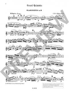 Quintett B-Dur op. 34 von Carl Maria von Weber 