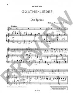 Goethe-Lieder op. 40 von Wilhelm Petersen 