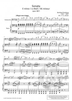Sonata e-Moll op. 38/1 von Bernhard Romberg (Download) 
