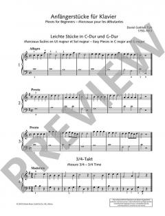 Pieces for Beginners von Daniel Gottlob Türk (Download) 