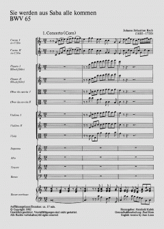 Sie werden aus Saba alle kommen (J.S. Bach) 