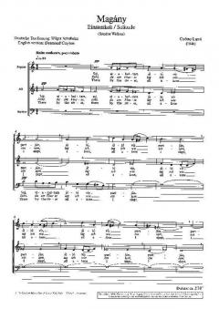 Magány - Einsamkeit von György Ligety (Download) 