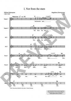 3 Shakespeare Songs von Magdalena Zimmermann (Download) 