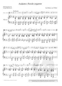 Andante und Rondo ungarese von Carl Maria von Weber (Download) 