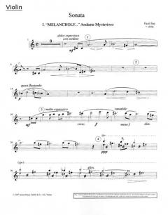 Sonata op. 7 von Fazil Say (Download) 