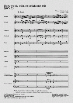 Herr, wie du willt, so schicks mit mir von Johann Sebastian Bach (Download) 