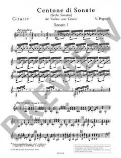 Centone di Sonate von Niccolò Paganini 