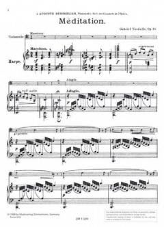 Méditation op. 18 von Gabriel Verdalle 