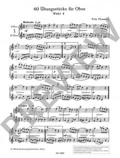 60 Übungsstücke in fortschreitender Schwierigkeit Teil 1 von Fritz Flemming 