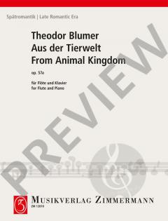 Aus der Tierwelt op. 57a von Theodor Blumer 