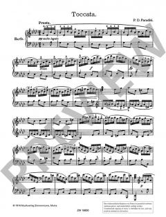 Toccata von Pietro Domenico Paradies 