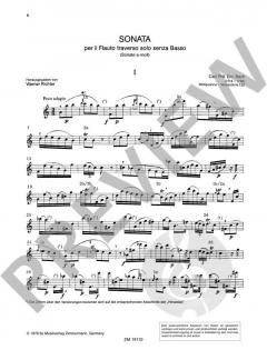 Sonate a-Moll WQ 132 von Carl Philipp Emanuel Bach 