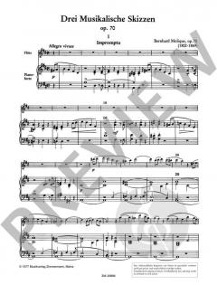 Drei musikalische Skizzen op. 70 von Wilhelm Bernhard Molique 