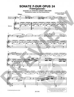 Sonate in F-Dur (Frühlingssonate) op. 24 von Ludwig van Beethoven 