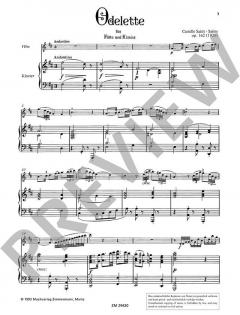 Odelette op. 162 von Camille Saint-Saëns 