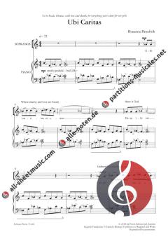 Ubi Caritas von Roxanna Panufnik 
