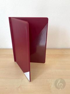 Notenmappe - Weinrot 