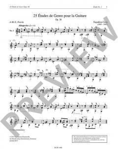 25 Etudes de Genre op.38 von Napoléon Coste 