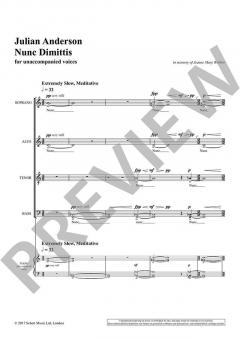Nunc Dimittis von Julian Anderson (Download) 