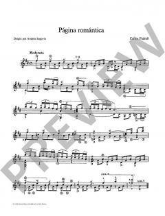 Página romántica - Lamento - Guitarreo von Carlos Pedrell (Download) 