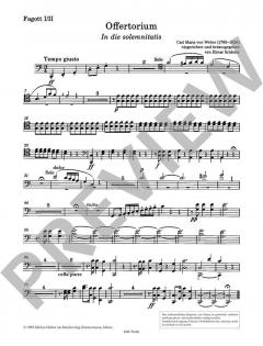 Offertorium in die solemnitatis von Carl Maria von Weber 