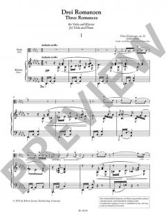 3 Romanzen op. 22 von Clara Schumann 