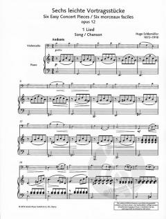 6 leichte Vortragsstücke op. 12 von Hugo Schlemüller (Download) 