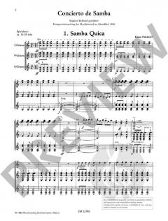 Concierto de Samba von Klaus Wüsthoff 