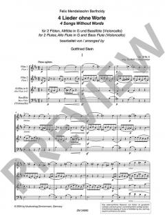 4 Lieder ohne Worte von Felix Mendelssohn Bartholdy 