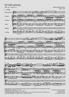 Ich habe genung (I) (J.S. Bach) 