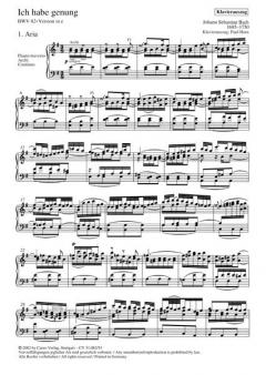 Ich habe genung (I) von Johann Sebastian Bach 