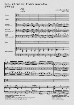 Siehe, ich will viel Fischer aussenden (J.S. Bach) 