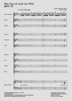 Was frag ich nach der Welt (J.S. Bach) 