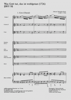 Was Gott tut, das ist wohlgetan (I) von Johann Sebastian Bach (Download) 