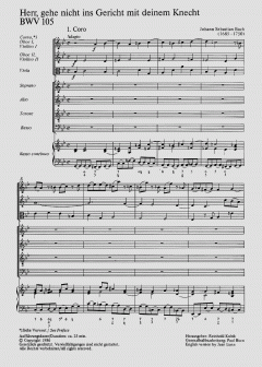 Herr, gehe nicht ins Gericht mit deinem Knecht (J.S. Bach) 
