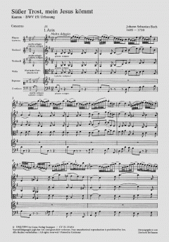 Süsser Trost, mein Jesus kömmt (J.S. Bach) 