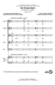 Ad Sciendam von Shulamit Ran 