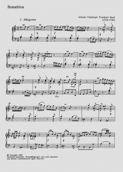 Sonatina in a-Moll von Johann Christoph Friedrich Bach 
