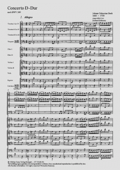 Concerto in D-Dur BWV 249 (J.S. Bach) 